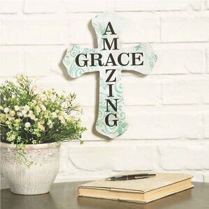 Amazing Grace Wall Cross Wall Decor Sign